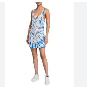 Pam & Gela Stretch Racerback Stretch Tie Dye Mini Tank Dress